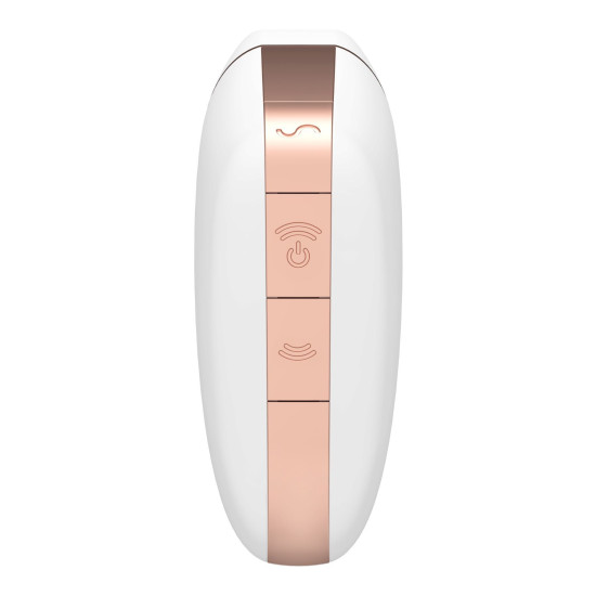 Вакуумний кліторальний стимулятор, білий Satisfyer Love Triangle White (пом'ята упаковка)