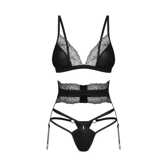 Комплект белья Obsessive Lobellis 3-Pcs Set, XS/S