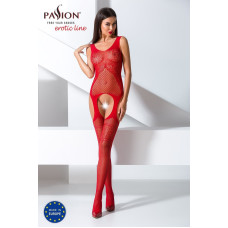 Бодістокінг червоного кольору з імітацією панчіх Passion BS061 Red