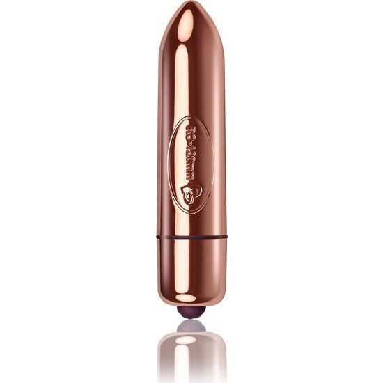 Вібропуля кольору рожевого золота Rocks Off RO-120mm 10 Rose Gold