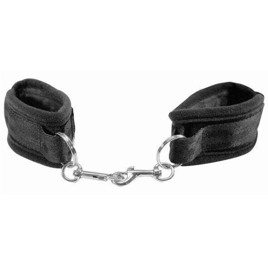 Тканинні БДСМ наручники, чорні Sex and Mischief Beginners Handcuffs Black