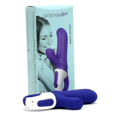 Вибратор-кролик мощный с двумя моторами, литой силикон Satisfyer Vibes Magic Bunny