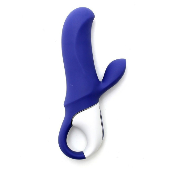 Вібратор-кролик потужний з двома моторами, литий силікон Satisfyer Vibes Magic Bunny