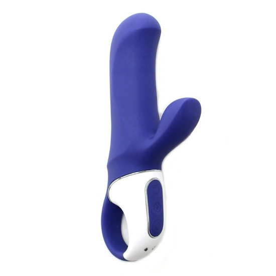 Вібратор-кролик потужний з двома моторами, литий силікон Satisfyer Vibes Magic Bunny