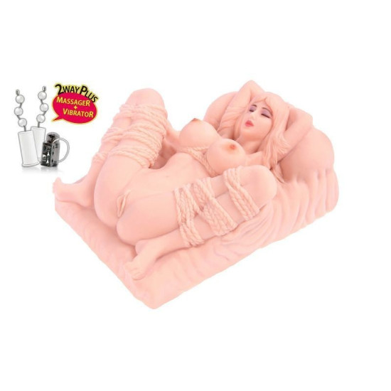 Мастурбатор-міні-лялька з вібрацією і масажем (вагіна) Kokos Erica Deluxe