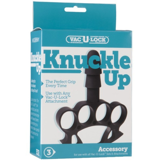 Держатель-кастет с креплением Vac-U-Lock для игрушек Doc Johnson Knuckle Up