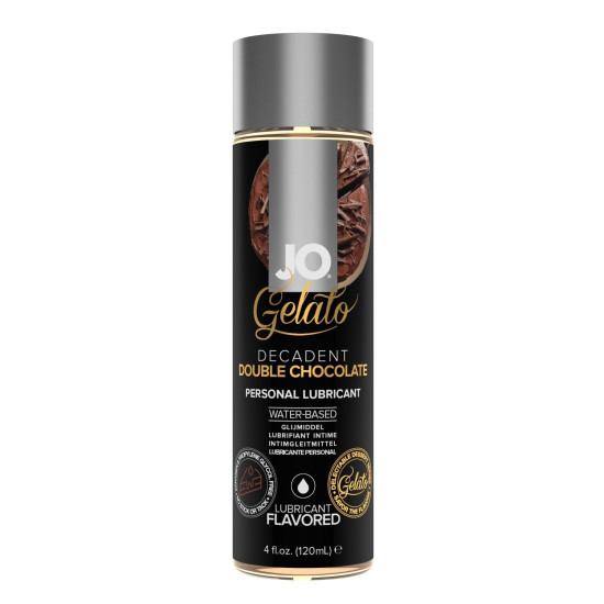 JO GELATO Double Chocolate, 120 ml - смазка для секса со вкусом шоколада на водной основе