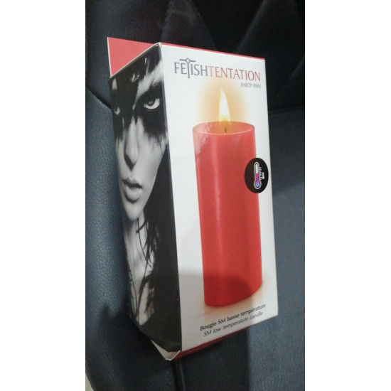 Низкотемпературная БДСМ свеча Fetish Tentation SM Low Temperature Candle Red (испорчена упаковка!!!)