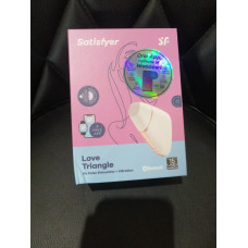 Вакуумный клиторальный стимулятор, белый Satisfyer Love Triangle White (мятая упаковка)