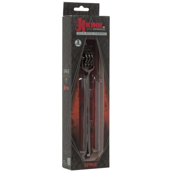 Игольчатое колесо Вартенберга с 3 рядами зубцов Doc Johnson Kink Spike Solid Metal Pinwheel 3 W