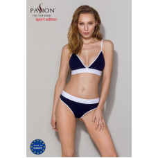 Спортивные трусики-стринги, темно-синие Passion PS007 Panties Navy Blue, S