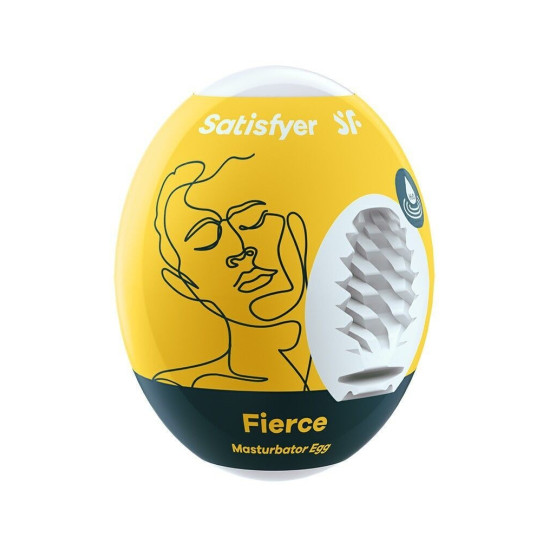 Самосмазывающееся мастурбатор-яйцо с лубрикантом, одноразовое Satisfyer Egg Fierce