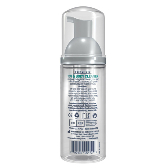 Пенка для очистки секс-игрушек Swiss Navy Toy & Body Cleaner, 47 ml