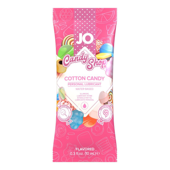 Пробник лубриканта со вкусом сладкой ваты JO H2O Cotton Candy, 10 ml