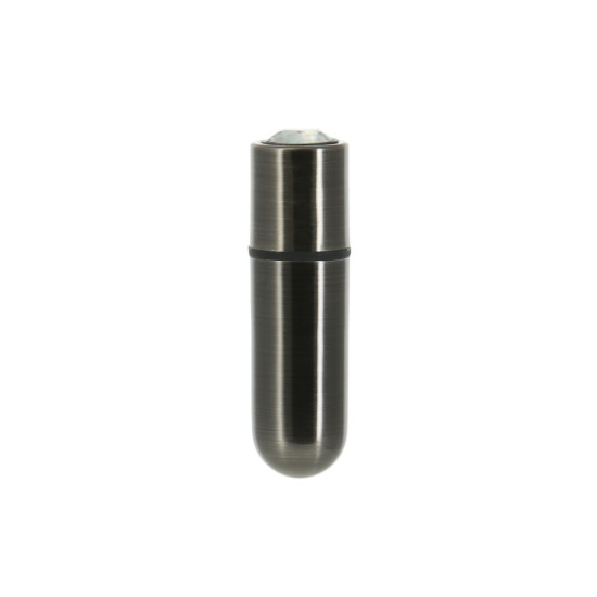 Вібропуля з брелоком і чохлом, довжина 6,35 см, темно-сіра PowerBullet First-Class Bullet 2.5» Gun Metal