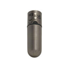 Вібропуля з брелоком і чохлом, довжина 6,35 см, темно-сіра PowerBullet First-Class Bullet 2.5» Gun Metal