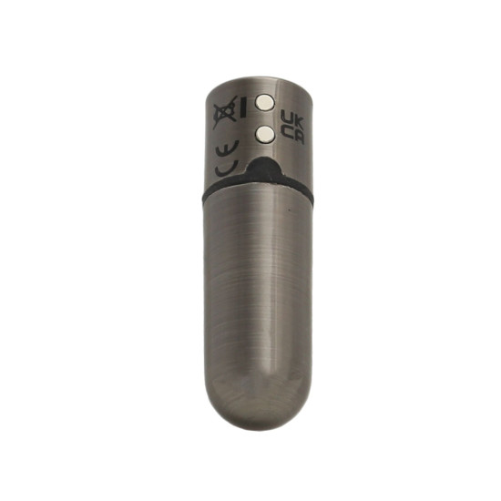 Вібропуля з брелоком і чохлом, довжина 6,35 см, темно-сіра PowerBullet First-Class Bullet 2.5» Gun Metal