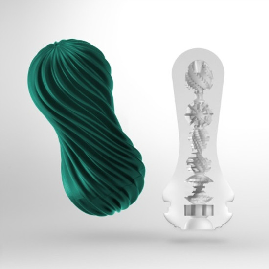 Мастурбатор, зелений Tenga FLEX Fixxy Green
