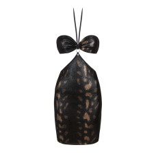 Чорна сукня під зміїну шкіру Obsessive Vivianty Dress Black, M/L