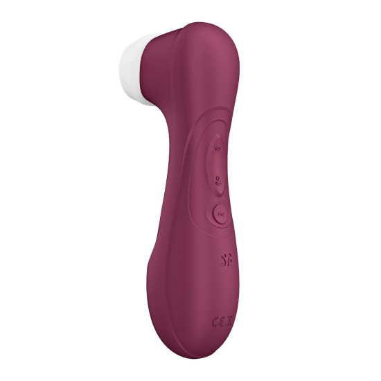 Вакуумний кліторальний стимулятор з керуванням через додаток, винний Satisfyer Pro 2 Generation 3 with Liquid Air Connect App Wine Red