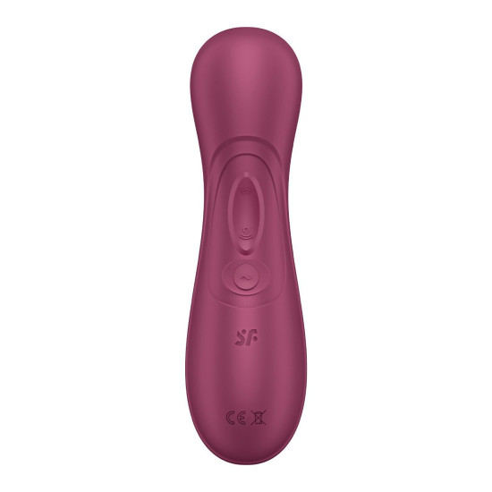 Вакуумний кліторальний стимулятор з керуванням через додаток, винний Satisfyer Pro 2 Generation 3 with Liquid Air Connect App Wine Red