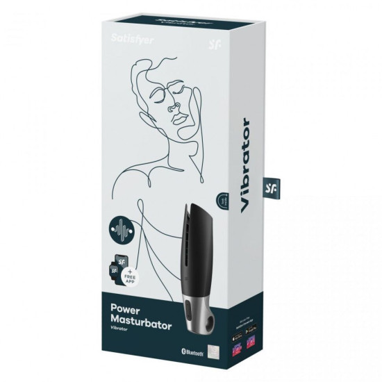 Смарт-мастурбатор на 12 режимов вибрации Satisfyer Power Masturbator