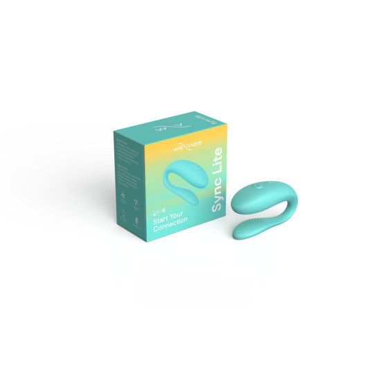 Вібратор з ергономічною формою і управлінням, бірюзовий We-Vibe Sync Lite Aqua