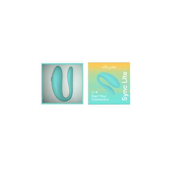 Вібратор з ергономічною формою і управлінням, бірюзовий We-Vibe Sync Lite Aqua