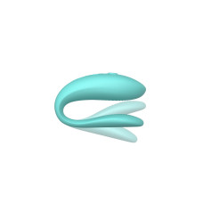 Вибратор с эргономичной формой и управлением, бирюзовый We-Vibe Sync Lite Aqua
