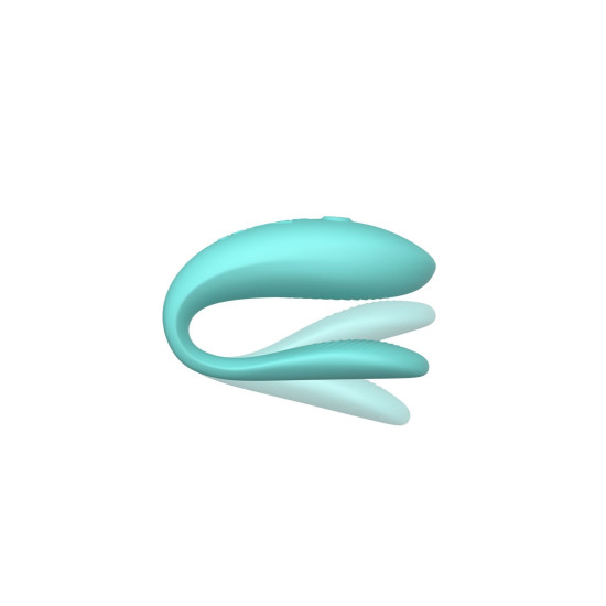 Вібратор з ергономічною формою і управлінням, бірюзовий We-Vibe Sync Lite Aqua