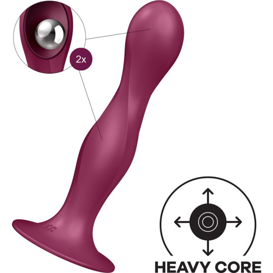 Дилдо, червоне Satisfyer Double Ball-R Red