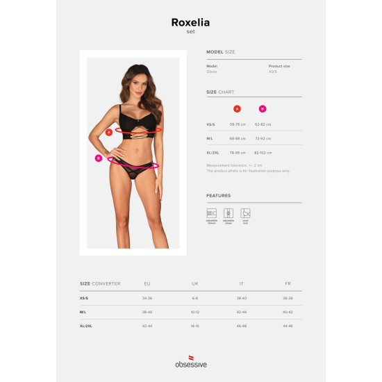 Комплект Obsessive Roxelia 2-Pcs Set, M/L