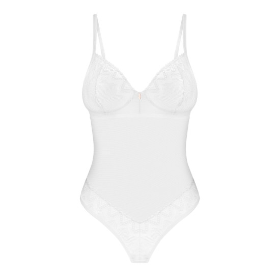 Боді, ліф з м'якою чашкою, високі вирізи для ніг Obsessive Alissium Teddy, XS/S