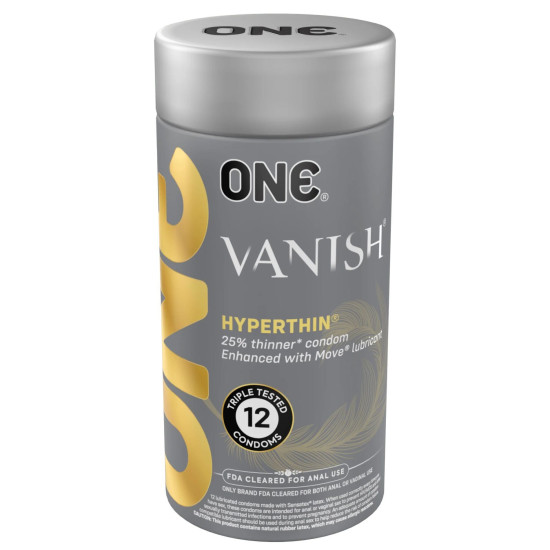 Презервативы в подарочной упаковке ONE Vanish Hyperthin, 12 шт