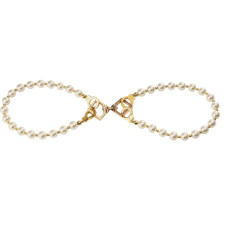 Перлинні наручники і поножі для сексу Lockink Pearl Handcuffs & Anklecuffs