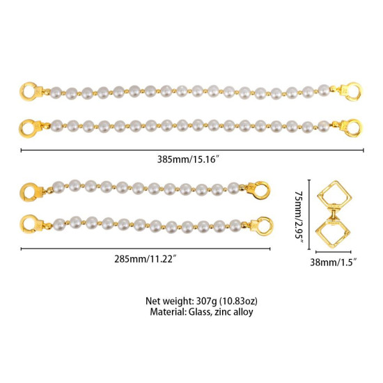 Перлинні наручники і поножі для сексу Lockink Pearl Handcuffs & Anklecuffs