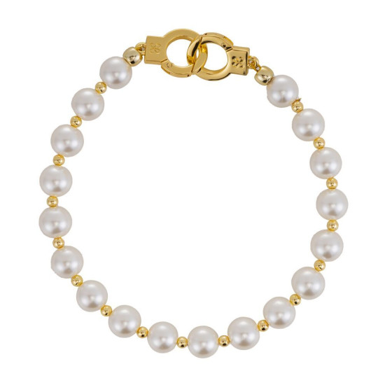 Перлинні наручники і поножі для сексу Lockink Pearl Handcuffs & Anklecuffs