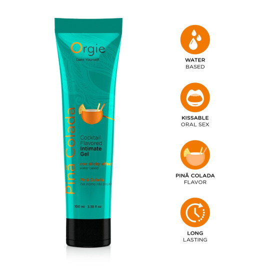 Лубрикант на водній основі Orgie Lube Tube Pina Colada, 100 ml