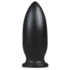 Анальна пробка для фістингу, чорна BUTTR Yellow Dog Butt Plug