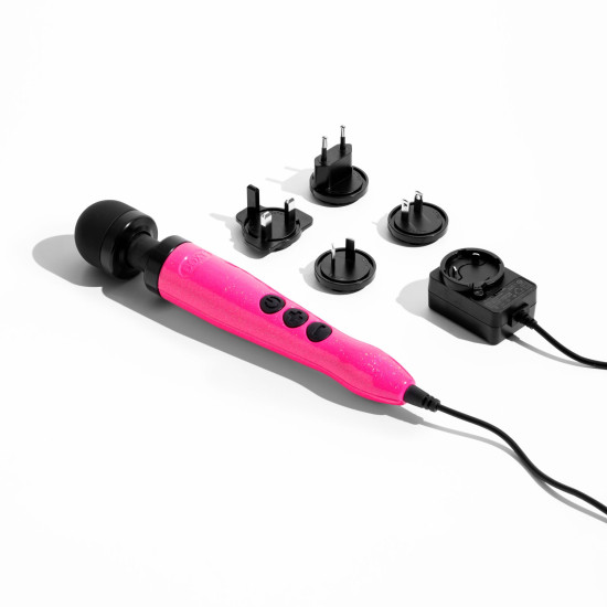 Вібромасажер, металевий корпус, дуже потужний, живлення 220 В Doxy Die Cast 3 Hot Pink