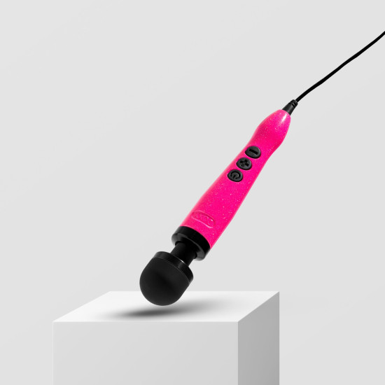 Вібромасажер, металевий корпус, дуже потужний, живлення 220 В Doxy Die Cast 3 Hot Pink