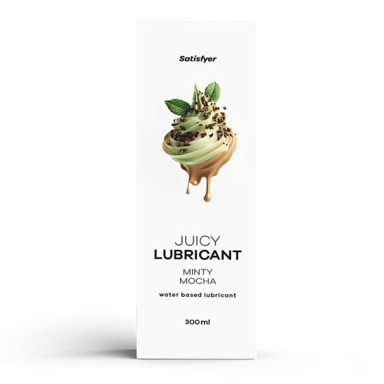 Лубрикант на водной основе со вкусом мятного мокко Satisfyer Juicy Lubricant Minty Mocha, 300 ml