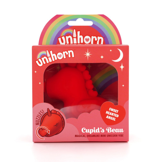 Вибратор-единорожка с массирующим язычком-сердечком Unihorn Cupid's Beau