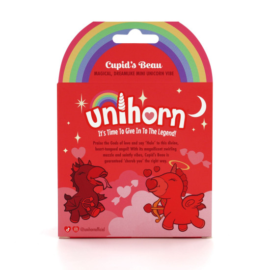 Вибратор-единорожка с массирующим язычком-сердечком Unihorn Cupid's Beau