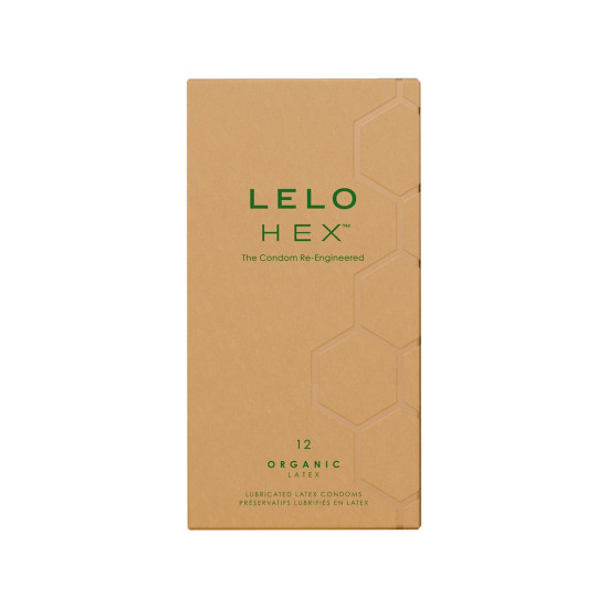 Тонкие и суперпрочные презервативы, 12 шт Lelo Hex Condoms Organic 12 Pack