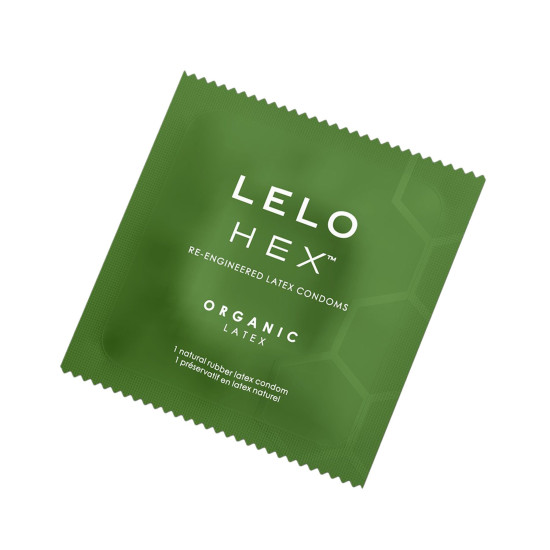 Тонкие и суперпрочные презервативы, 12 шт Lelo Hex Condoms Organic 12 Pack