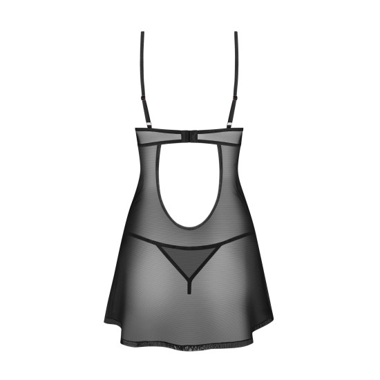 Сорочка Obsessive Euridia Chemise & Tanga, размер XL/2XL