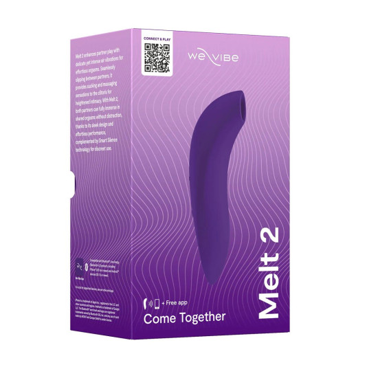 Вакуумный смарт-стимулятор для пар, фиолетовый We-Vibe Melt 2 Purple