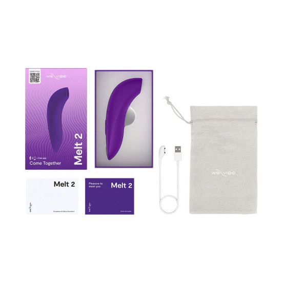 Вакуумный смарт-стимулятор для пар, фиолетовый We-Vibe Melt 2 Purple