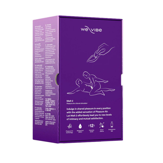 Вакуумный смарт-стимулятор для пар, фиолетовый We-Vibe Melt 2 Purple